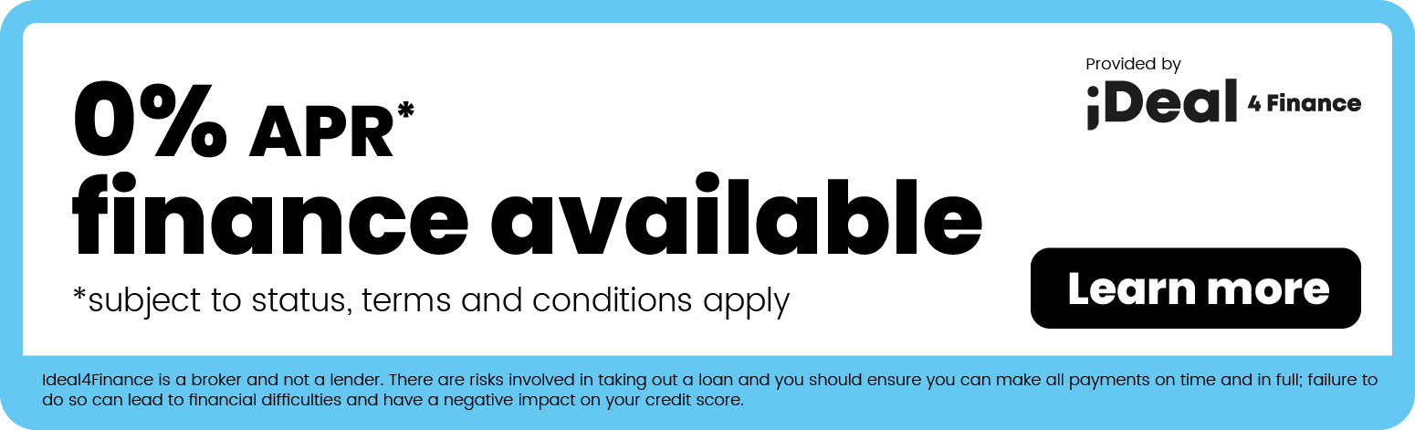 Spread the cost with finance &ndash; learn more